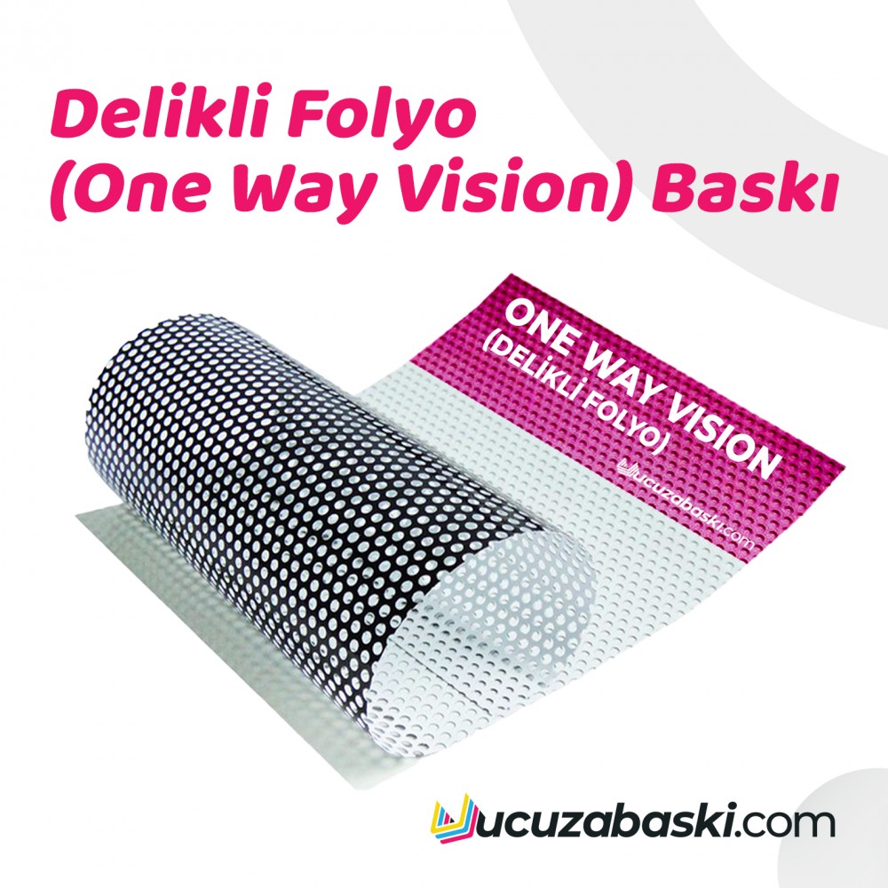 Delikli Folyo (One Way Vision) Baskı